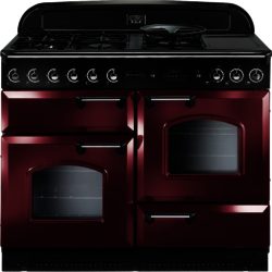 Rangemaster Classic 110cm LPG Gas 84780 Range Cooker in Cranberry with Chrome Trim and FSD Hob